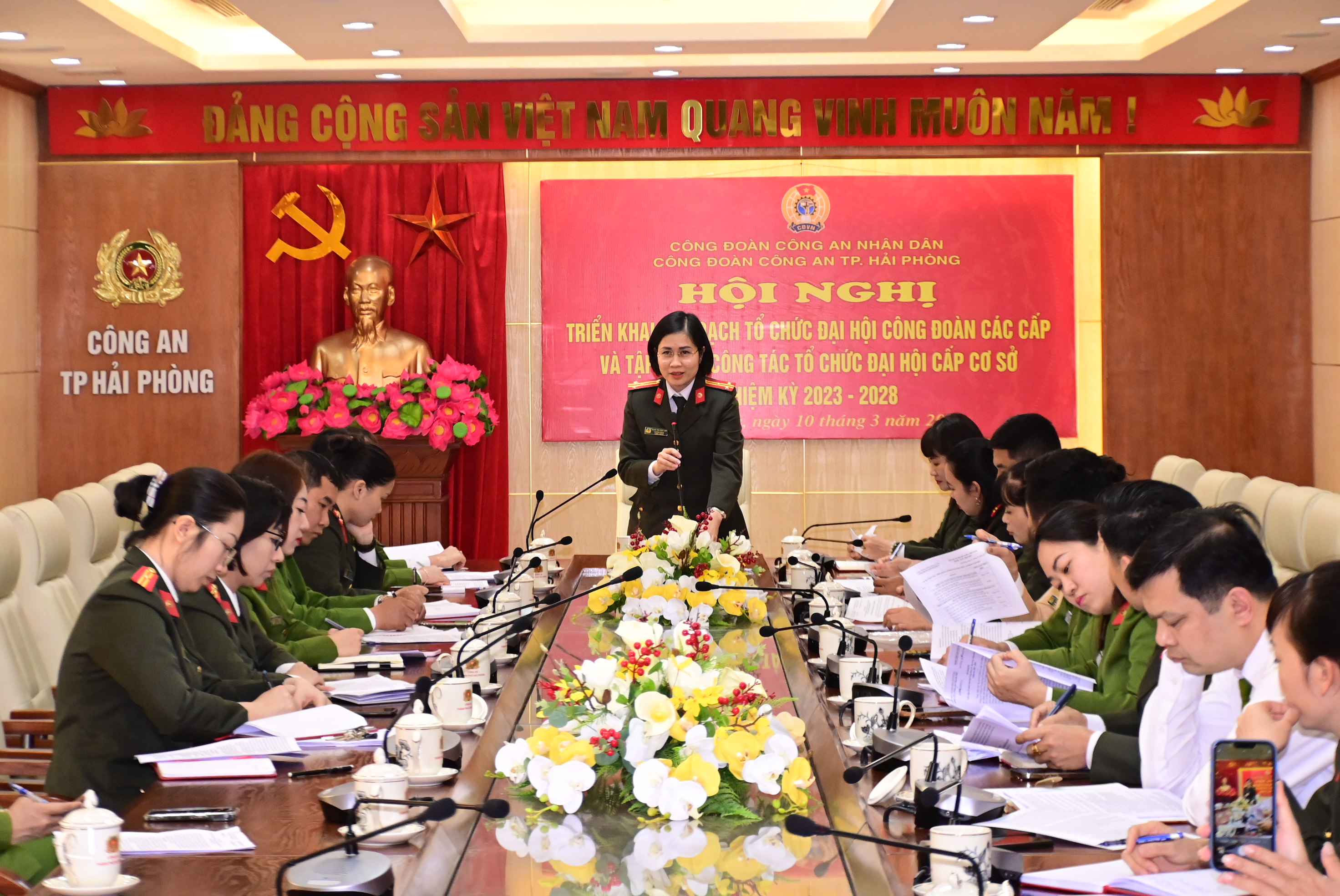 Công đoàn Công an thành phố: Triển khai công tác tổ chức Đại hội Công đoàn các cấp nhiệm kỳ 2023 - 2028